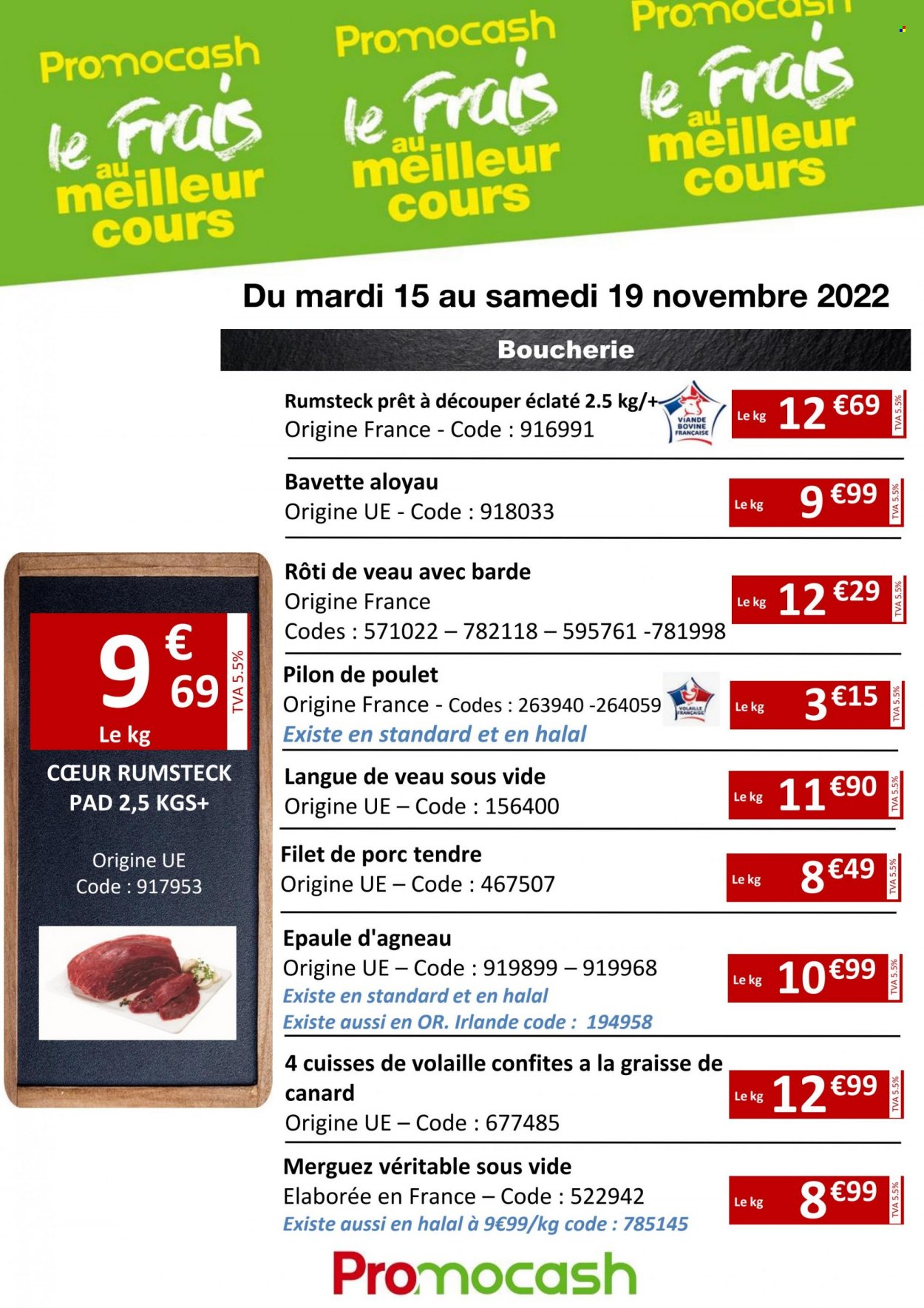 Catalogue Promocash - 15/11/2022 - 19/11/2022. Page 1