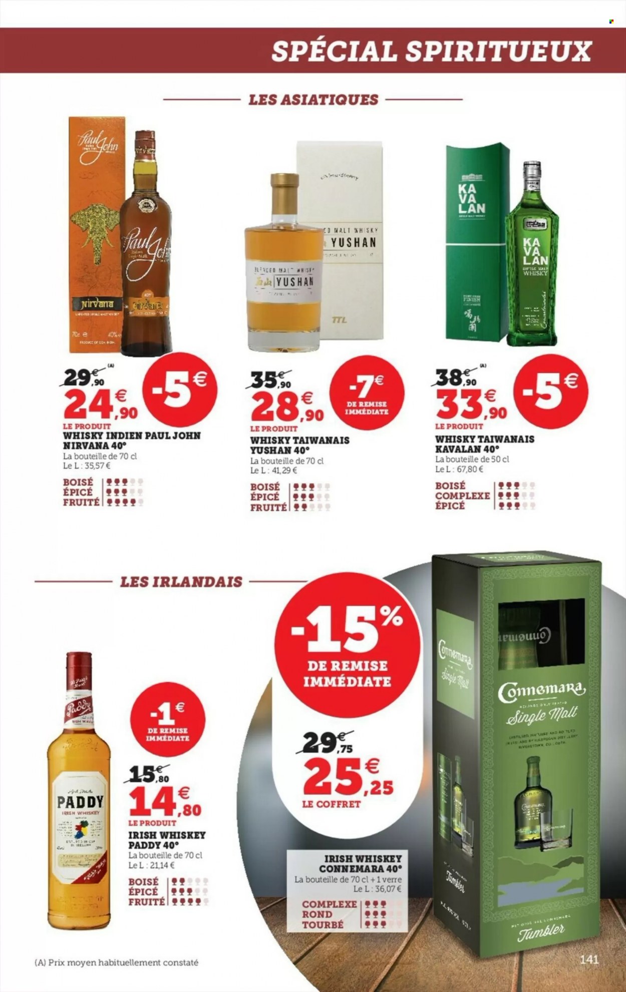 thumbnail - Catalogue HYPER U - 15/11/2022 - 24/12/2022 - Produits soldés - alcool, whisky, Finish, verre. Page 141.