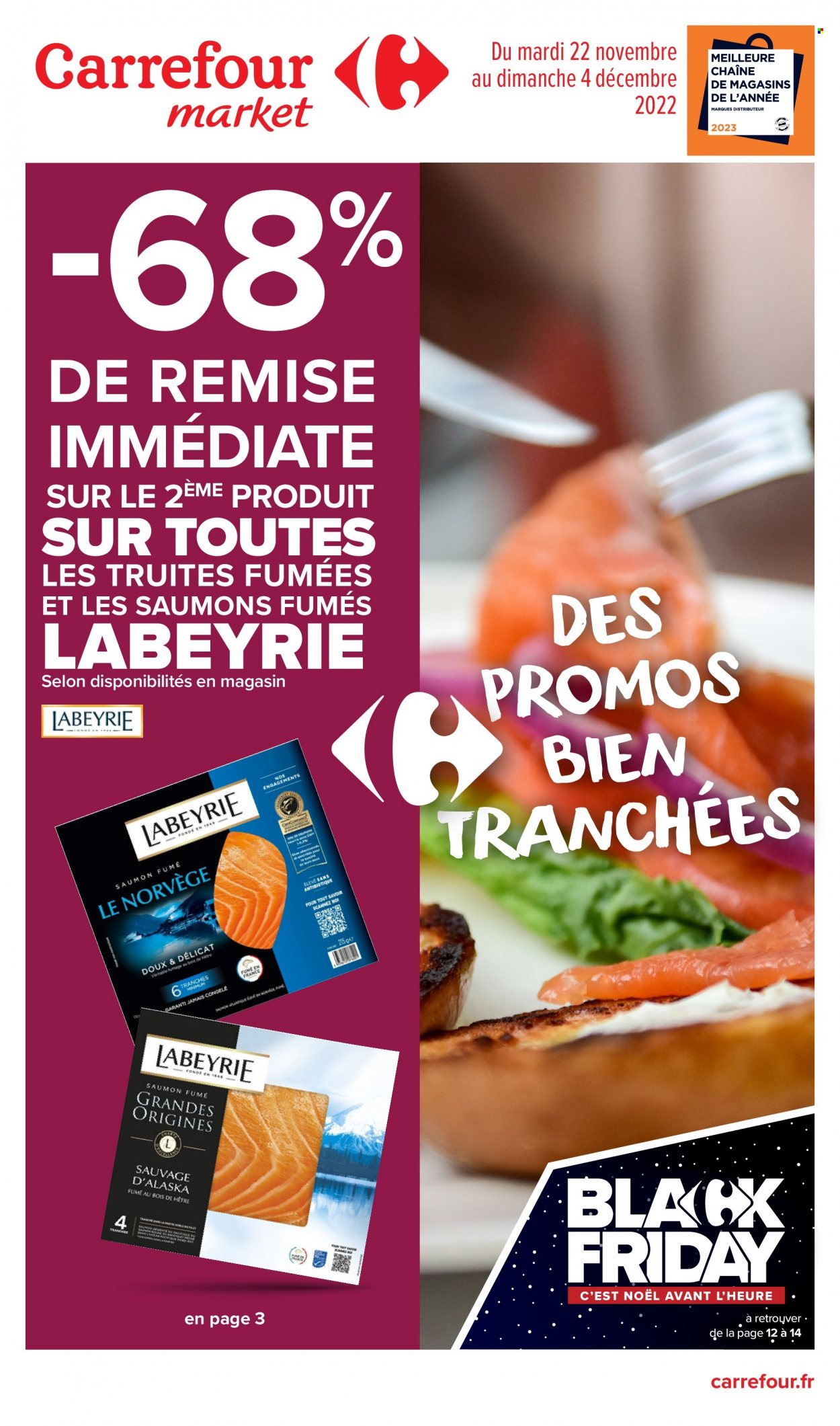 Catalogue Carrefour Market - 22/11/2022 - 04/12/2022. Page 1