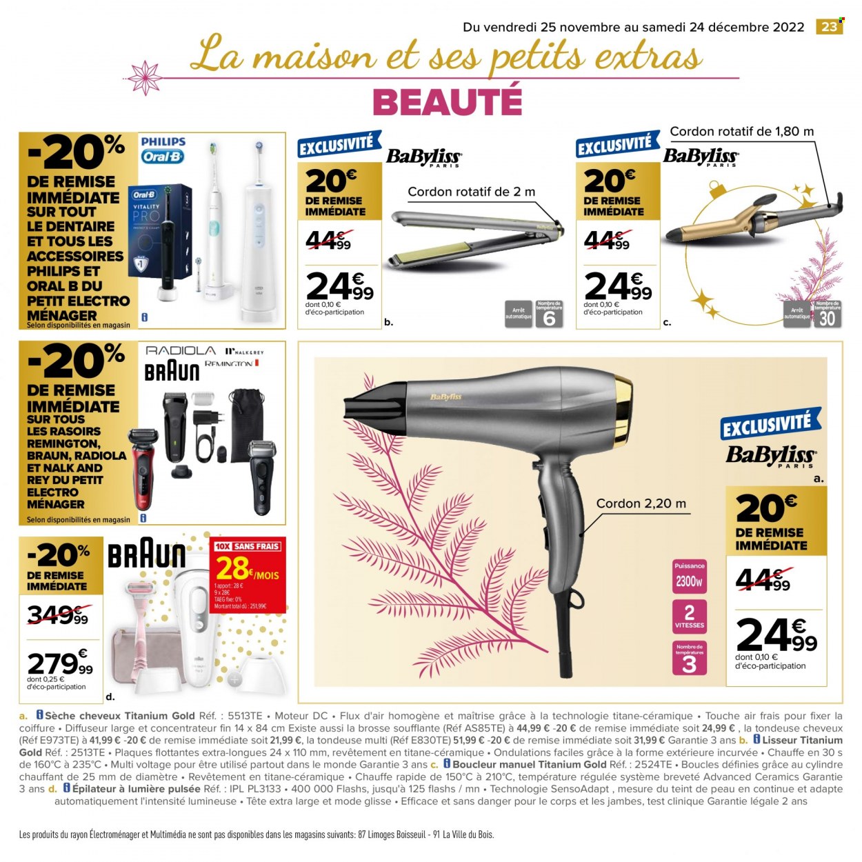 Catalogue Carrefour Hypermarchés - 25/11/2022 - 24/12/2022. Page 23