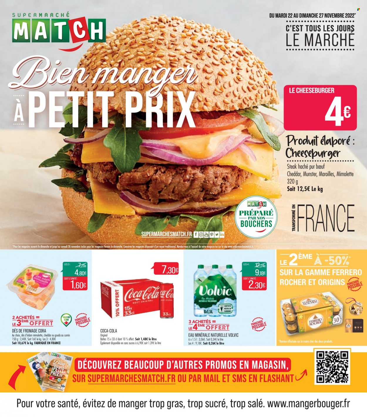 Catalogue Supermarché Match - 22/11/2022 - 27/11/2022. Page 1