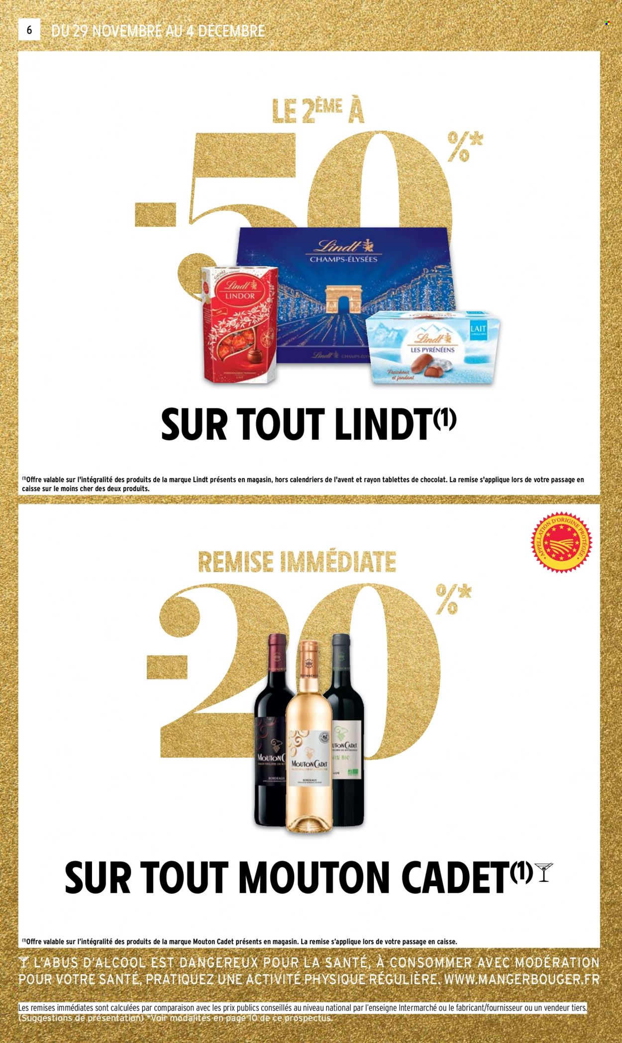 thumbnail - Catalogue Intermarché Express - 29/11/2022 - 04/12/2022 - Produits soldés - chocolat, Lindt. Page 6.