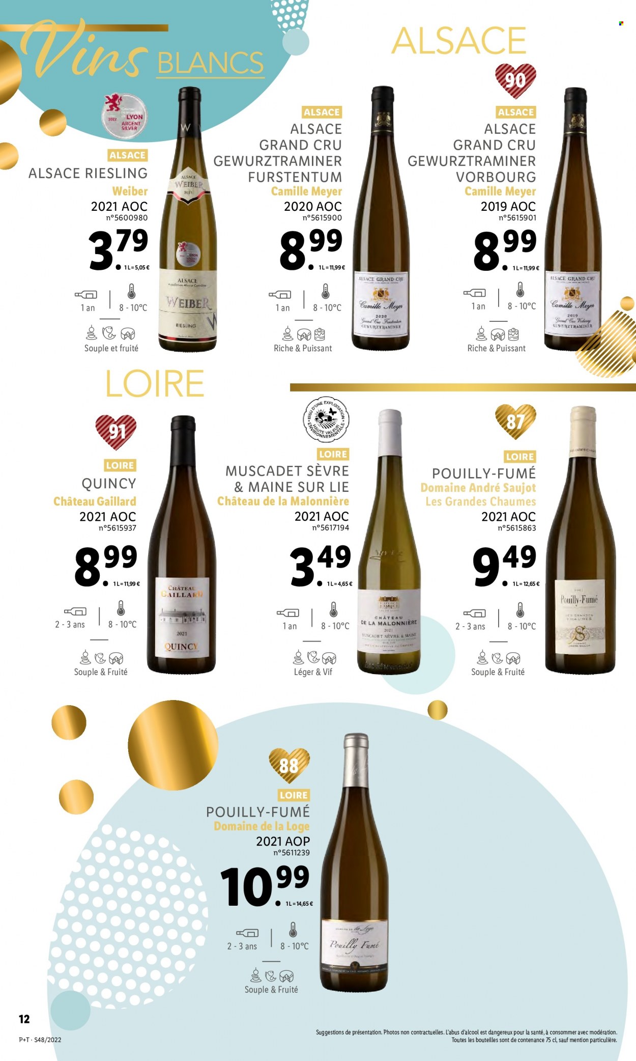 thumbnail - Catalogue Lidl - 30/11/2022 - 06/12/2022 - Produits soldés - vin blanc, vin, Riesling. Page 12.