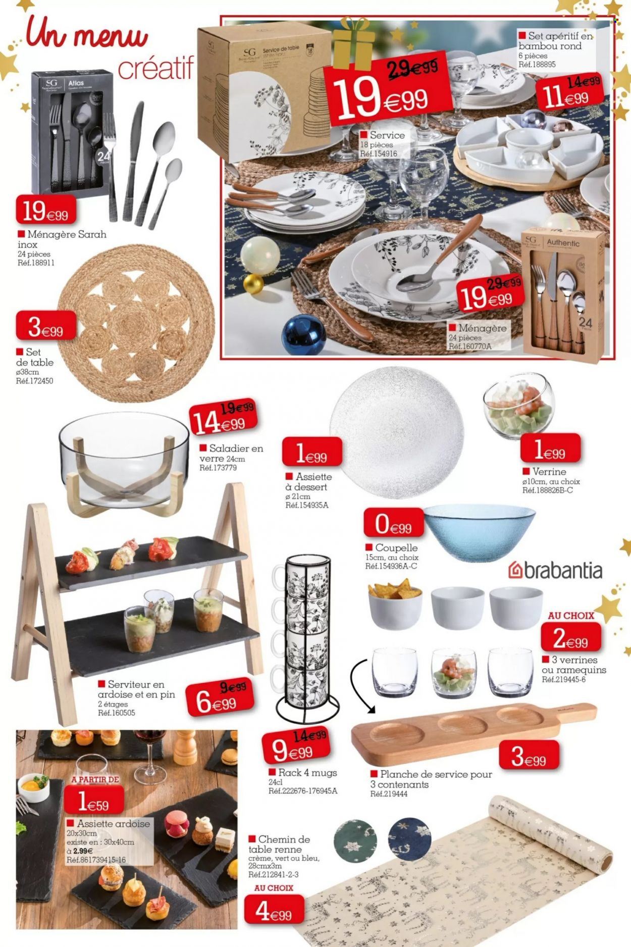 thumbnail - Catalogue Kandy - 28/11/2022 - 08/12/2022 - Produits soldés - assiette, mug, ménagère, saladier, set de table, verre, coupelle, chemin de table. Page 3.