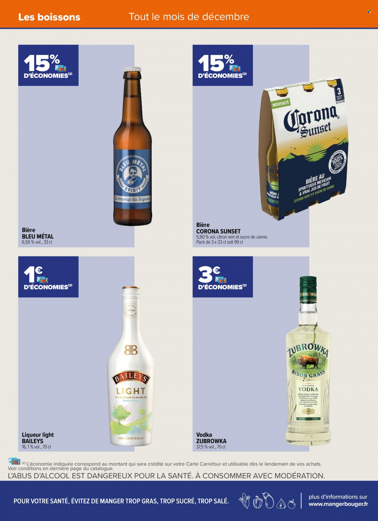 thumbnail - Catalogue Carrefour - 01/12/2022 - 31/12/2022 - Produits soldés - bière, sucre de canne, vodka, liqueur. Page 12.