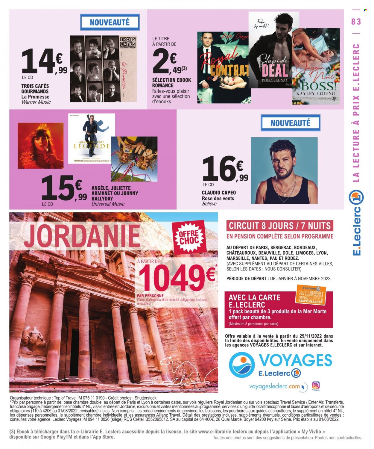 thumbnail - Catalogue E.Leclerc - 29/11/2022 - 10/12/2022 - Produits soldés - Bordeaux, vin rouge. Page 83.