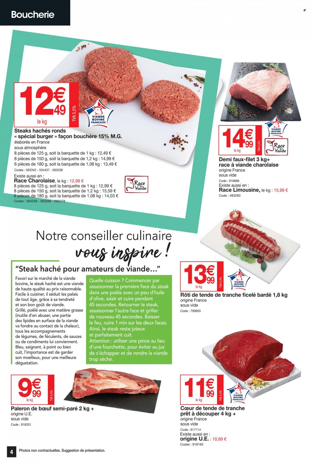 thumbnail - Catalogue Promocash - 01/12/2022 - 10/12/2022 - Produits soldés - steak haché, viande hachée, fourchette. Page 4.