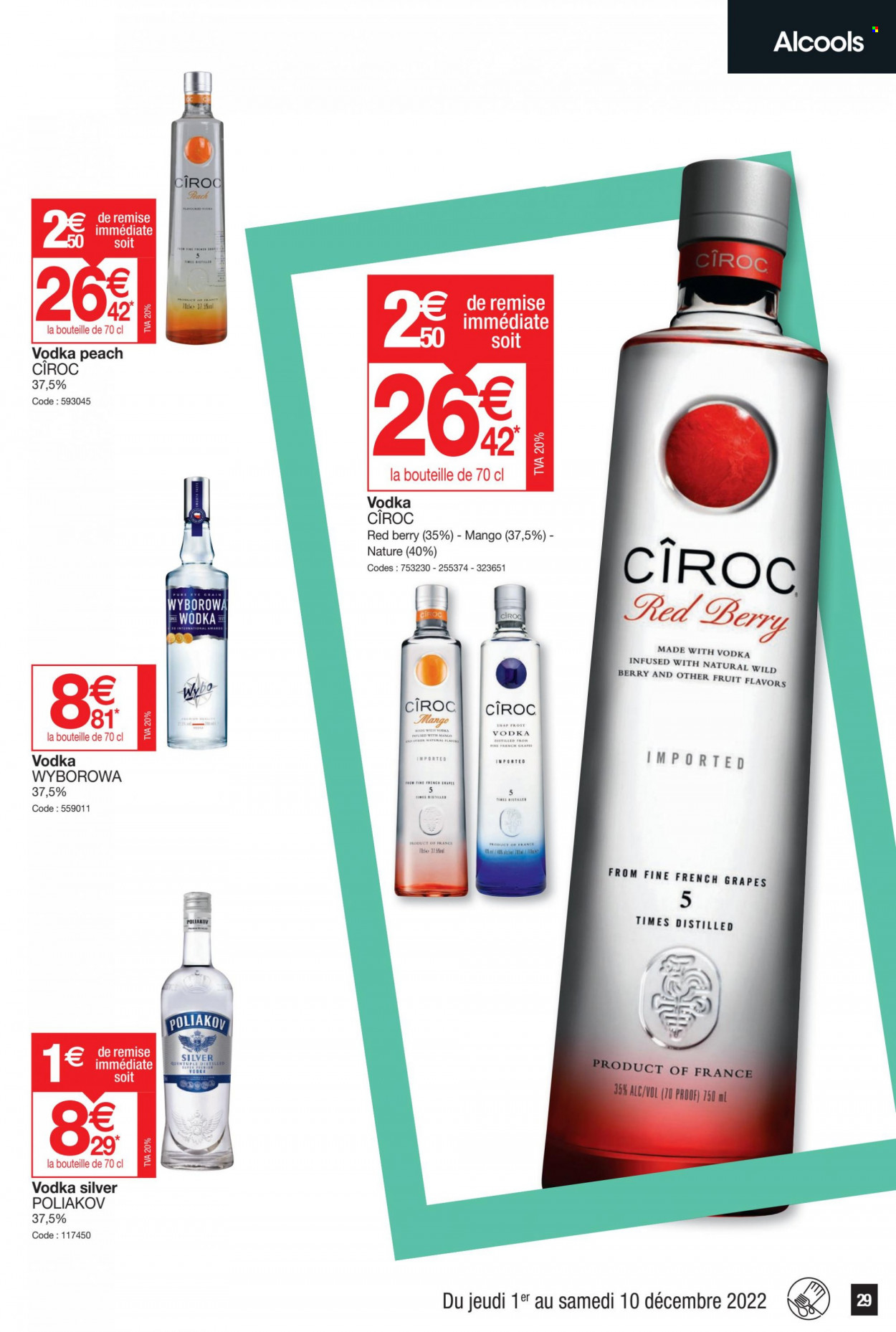 thumbnail - Catalogue Promocash - 01/12/2022 - 10/12/2022 - Produits soldés - alcool, vodka, Poliakov. Page 29.