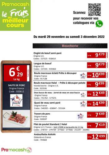 Catalogue Promocash - 29/11/2022 - 03/12/2022.