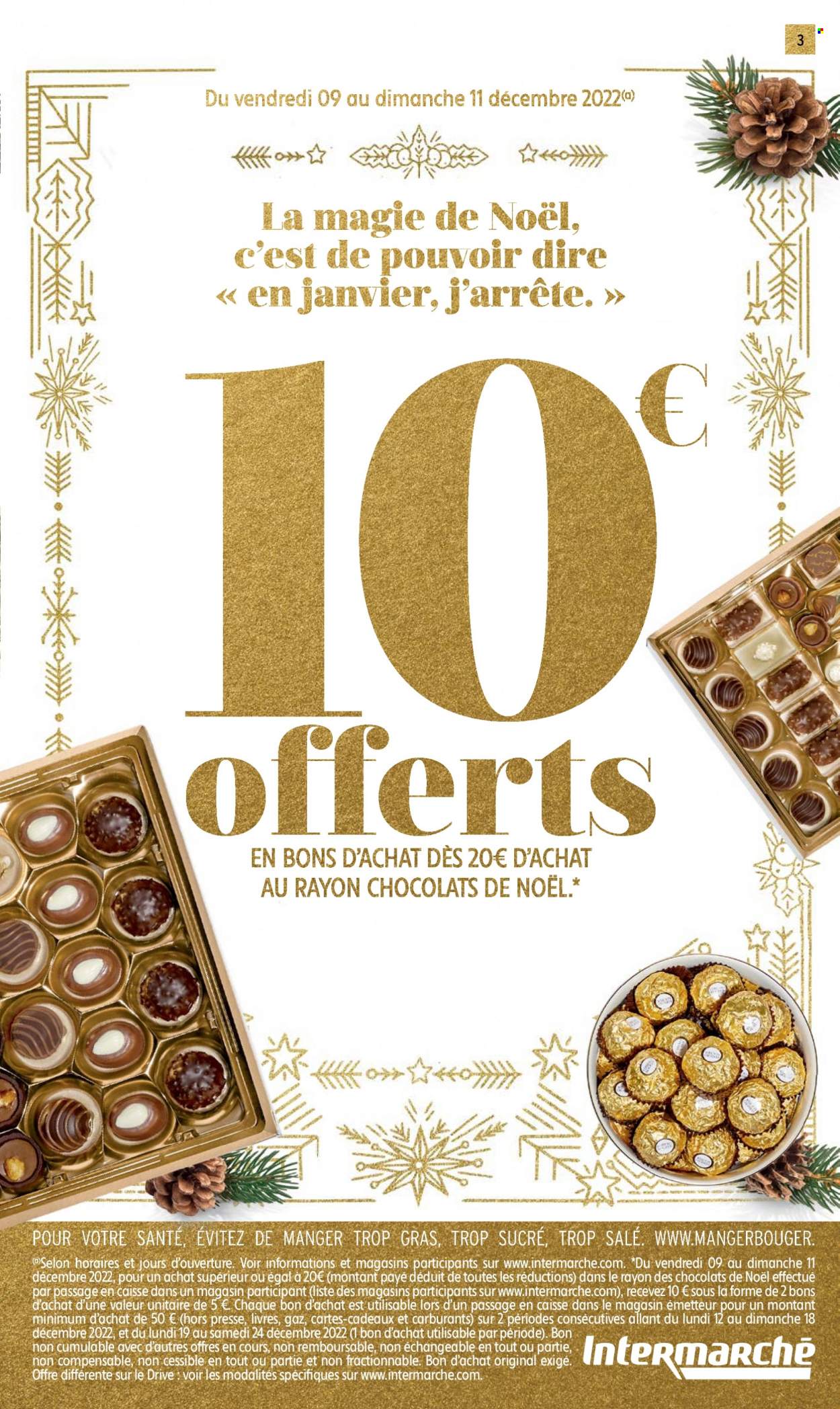 thumbnail - Catalogue Intermarché Contact - 06/12/2022 - 11/12/2022 - Produits soldés - chocolat, chocolats de Noël. Page 3.