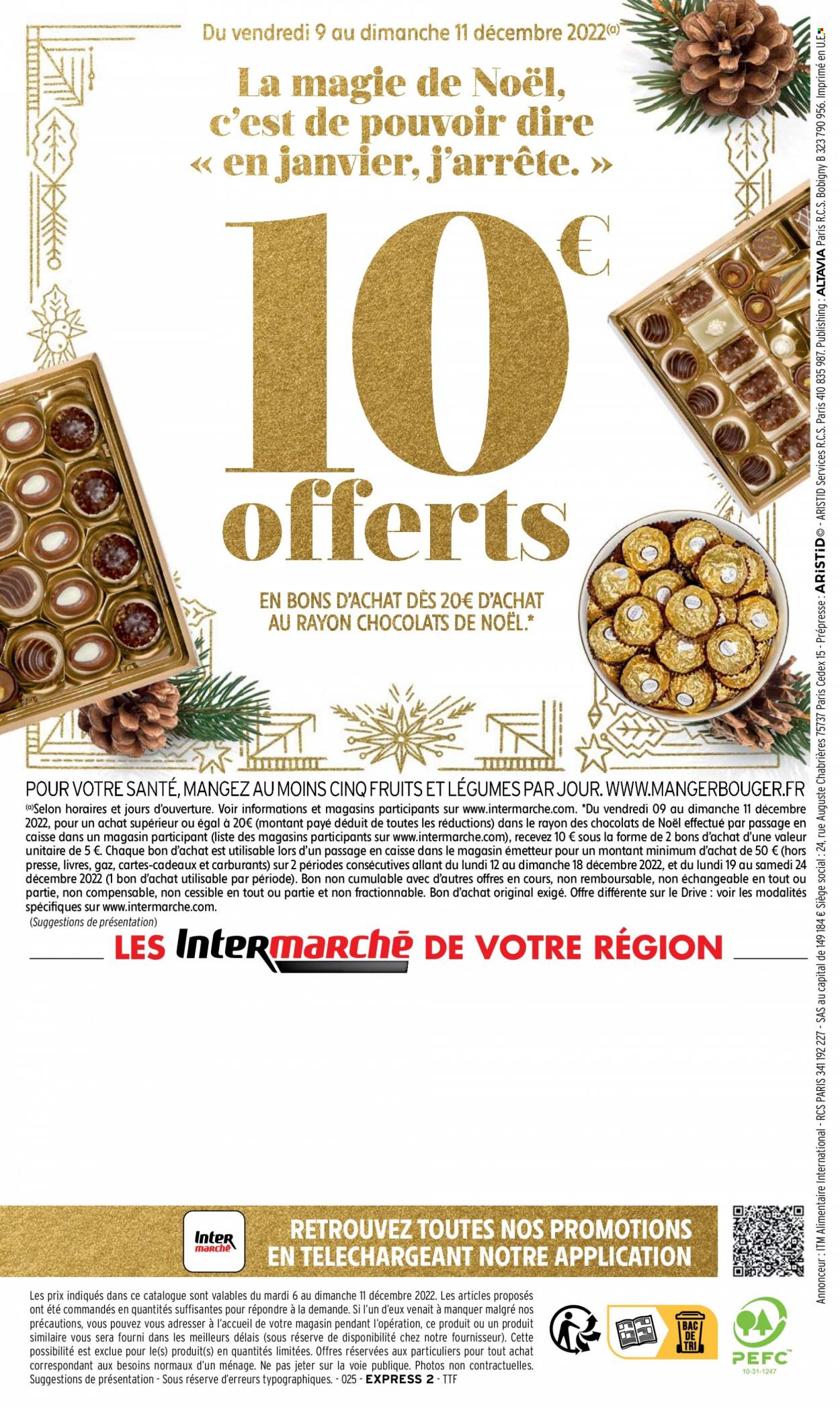 thumbnail - Catalogue Intermarché Express - 06/12/2022 - 11/12/2022 - Produits soldés - chocolat, chocolats de Noël. Page 20.
