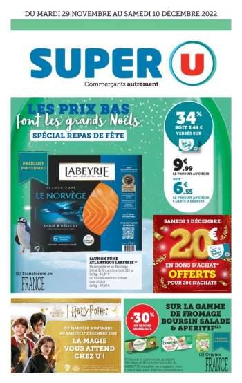 Catalogue SUPER U - 29/11/2022 - 10/12/2022.