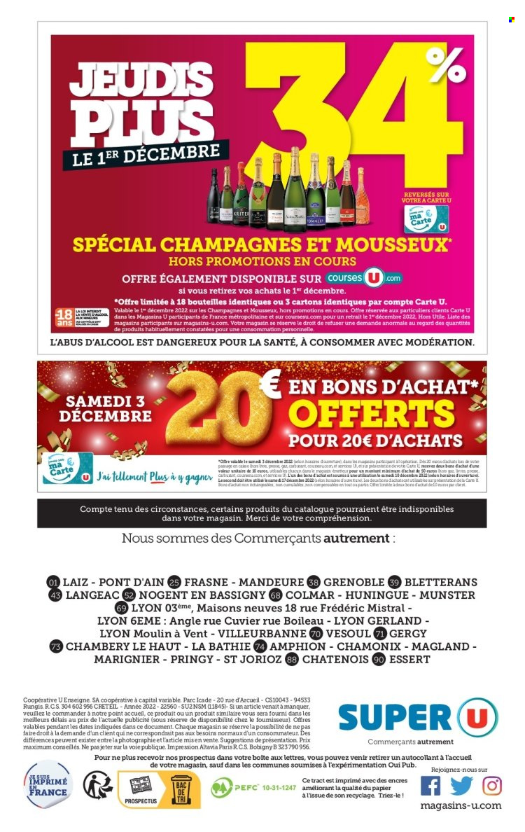 Catalogue SUPER U - 29/11/2022 - 10/12/2022. Page 36