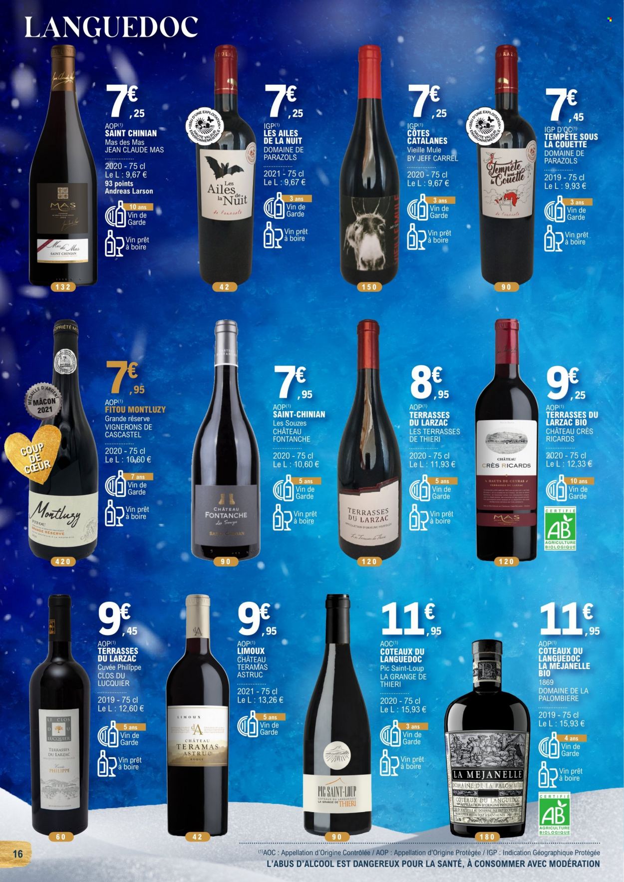 thumbnail - Catalogue E.Leclerc - 30/11/2022 - 24/12/2022 - Produits soldés - vin, couette, jeans. Page 16.
