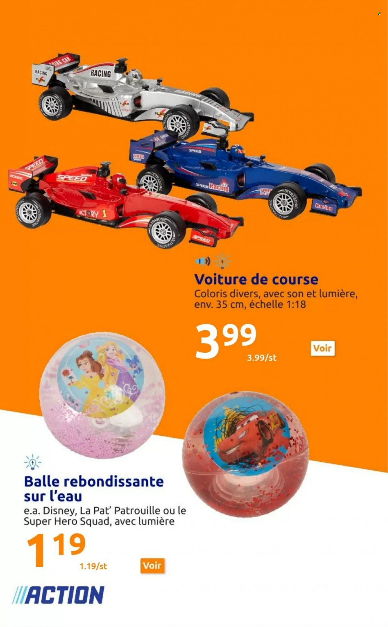 thumbnail - Catalogue Action - 30/11/2022 - 06/12/2022 - Produits soldés - Disney, ballon, voiture de course. Page 9.