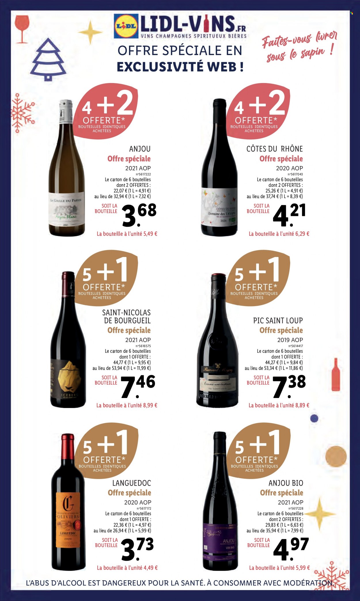 thumbnail - Catalogue Lidl - 07/12/2022 - 13/12/2022 - Produits soldés - Côtes du Rhône, vin. Page 21.