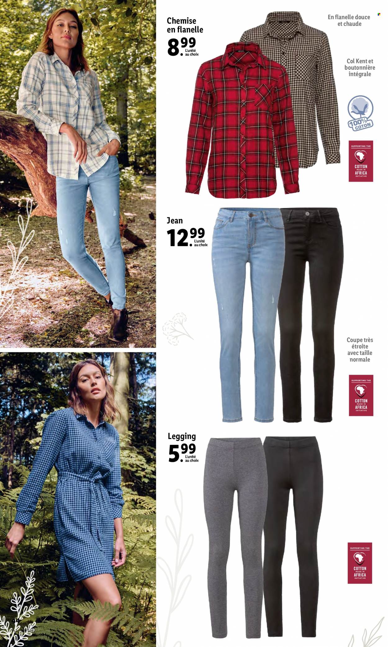 thumbnail - Catalogue Lidl - 07/12/2022 - 13/12/2022 - Produits soldés - jeans, chemise, leggings. Page 50.
