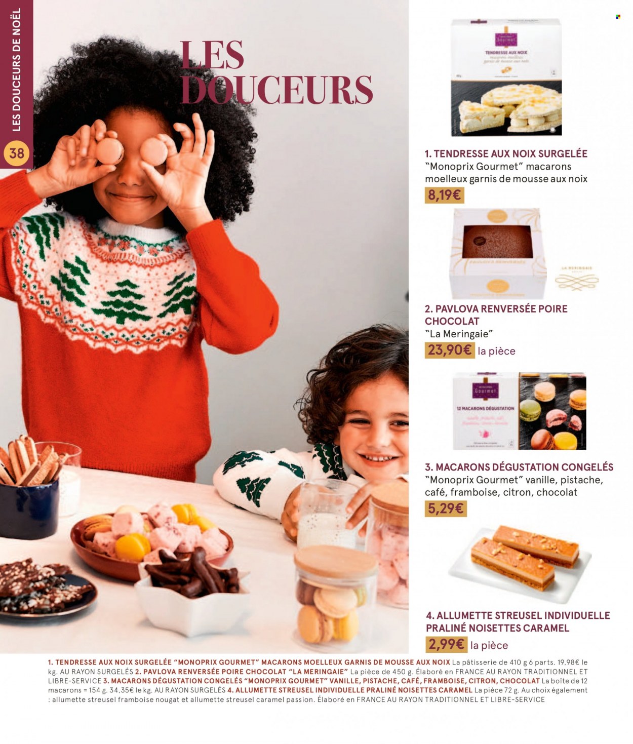 thumbnail - Catalogue Monoprix - 30/11/2022 - 31/12/2022 - Produits soldés - macarons, chocolat, pralinés, café. Page 38.