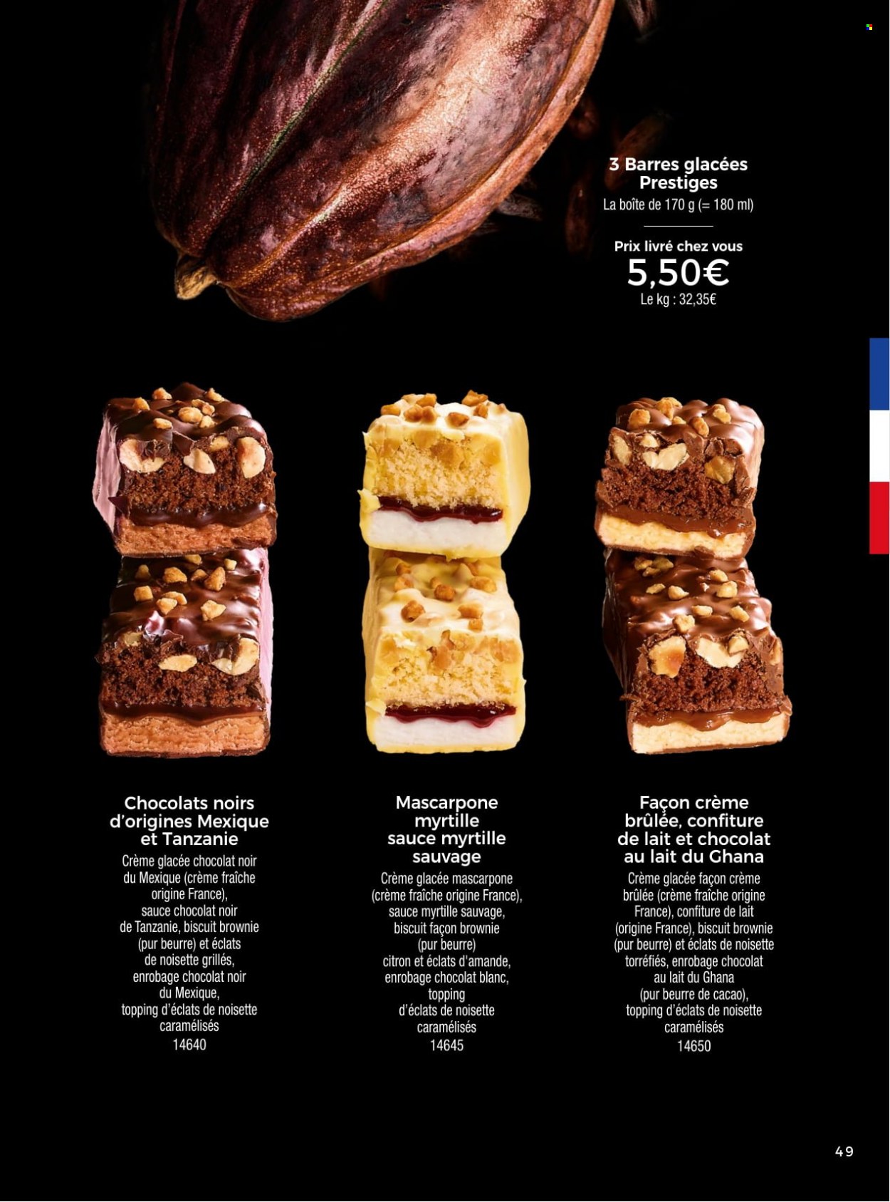 thumbnail - Catalogue Thiriet - 24/11/2022 - 31/12/2022 - Produits soldés - citron, brownie, mascarpone, crème fraîche, glace, biscuits. Page 49.