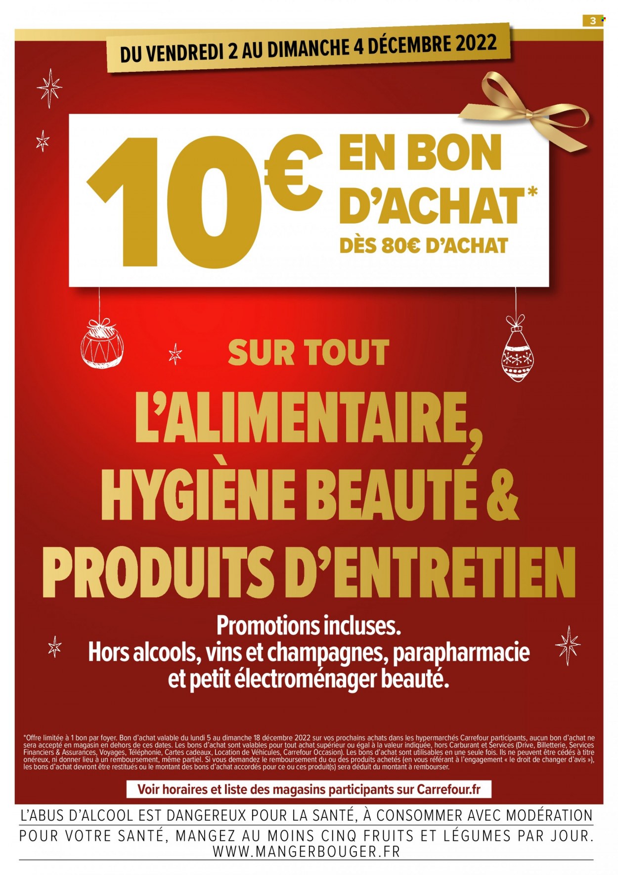 thumbnail - Catalogue Carrefour Hypermarchés - 01/12/2022 - 04/12/2022 - Produits soldés - vin. Page 3.