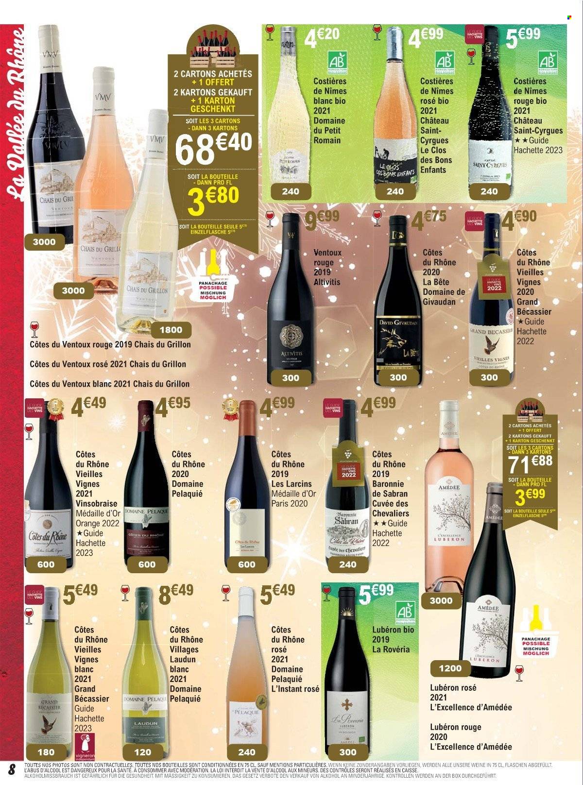 thumbnail - Catalogue Cora - 01/12/2022 - 28/01/2023 - Produits soldés - Côtes du Rhône, vin. Page 8.