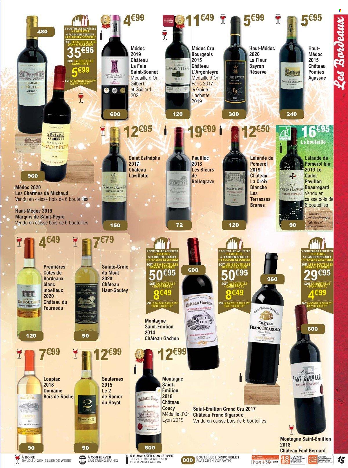 thumbnail - Catalogue Cora - 01/12/2022 - 28/01/2023 - Produits soldés - huile, Gilbert, Bordeaux, vin blanc, vin rouge, Sauternes, vin. Page 15.