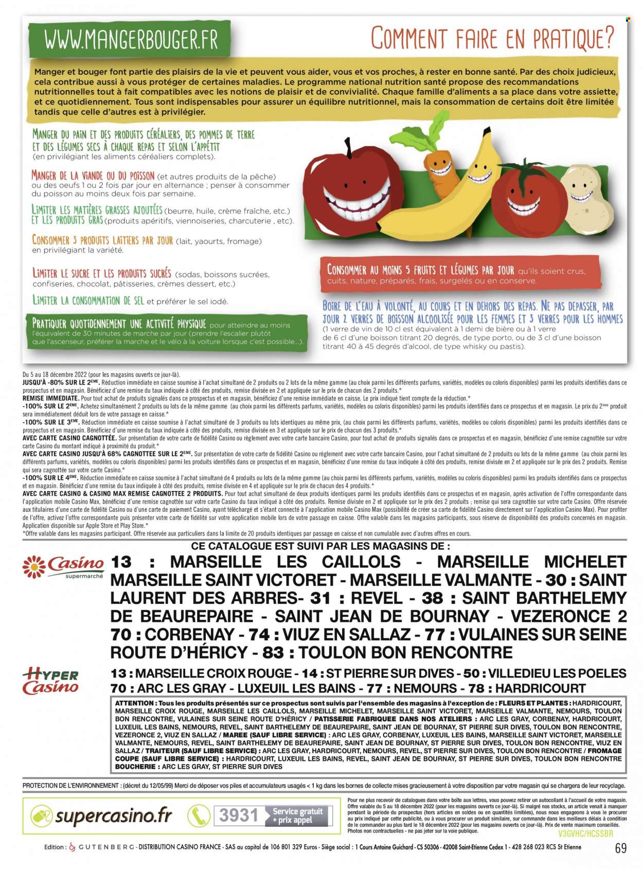 thumbnail - Catalogue Géant Casino - Produits soldés - pommes de terre, yaourt, crème fraîche. Page 69.