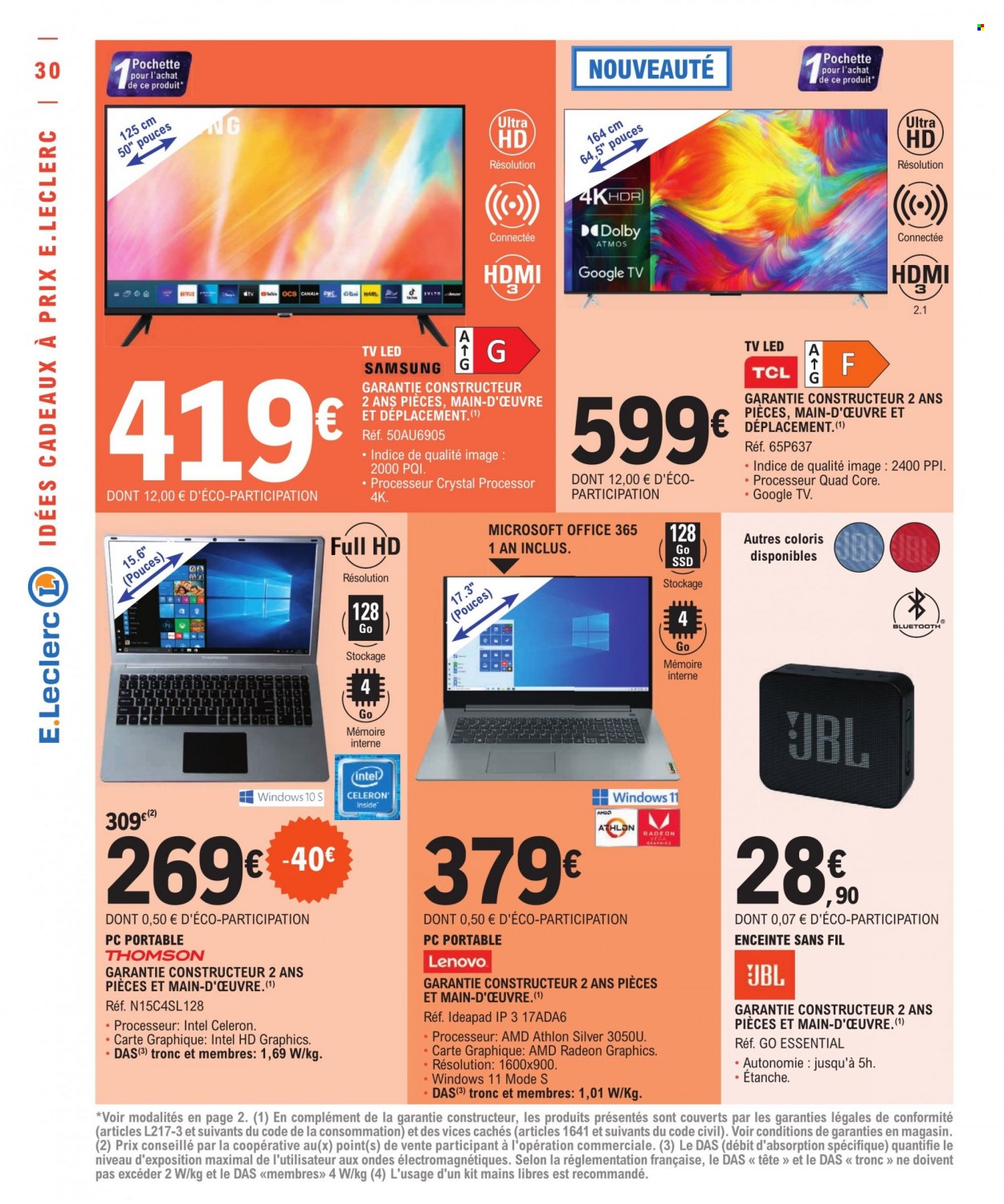 Catalogue E.Leclerc - 06/12/2022 - 17/12/2022. Page 30