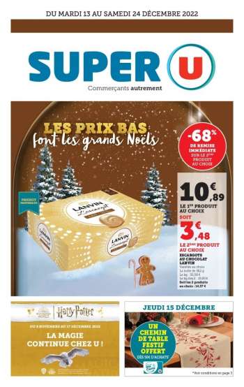 Catalogue SUPER U - 13/12/2022 - 24/12/2022.