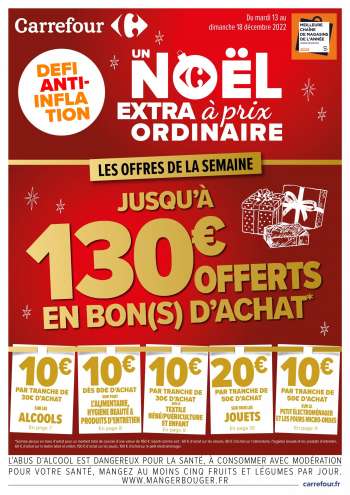 Catalogue Carrefour Hypermarchés - 13/12/2022 - 18/12/2022.