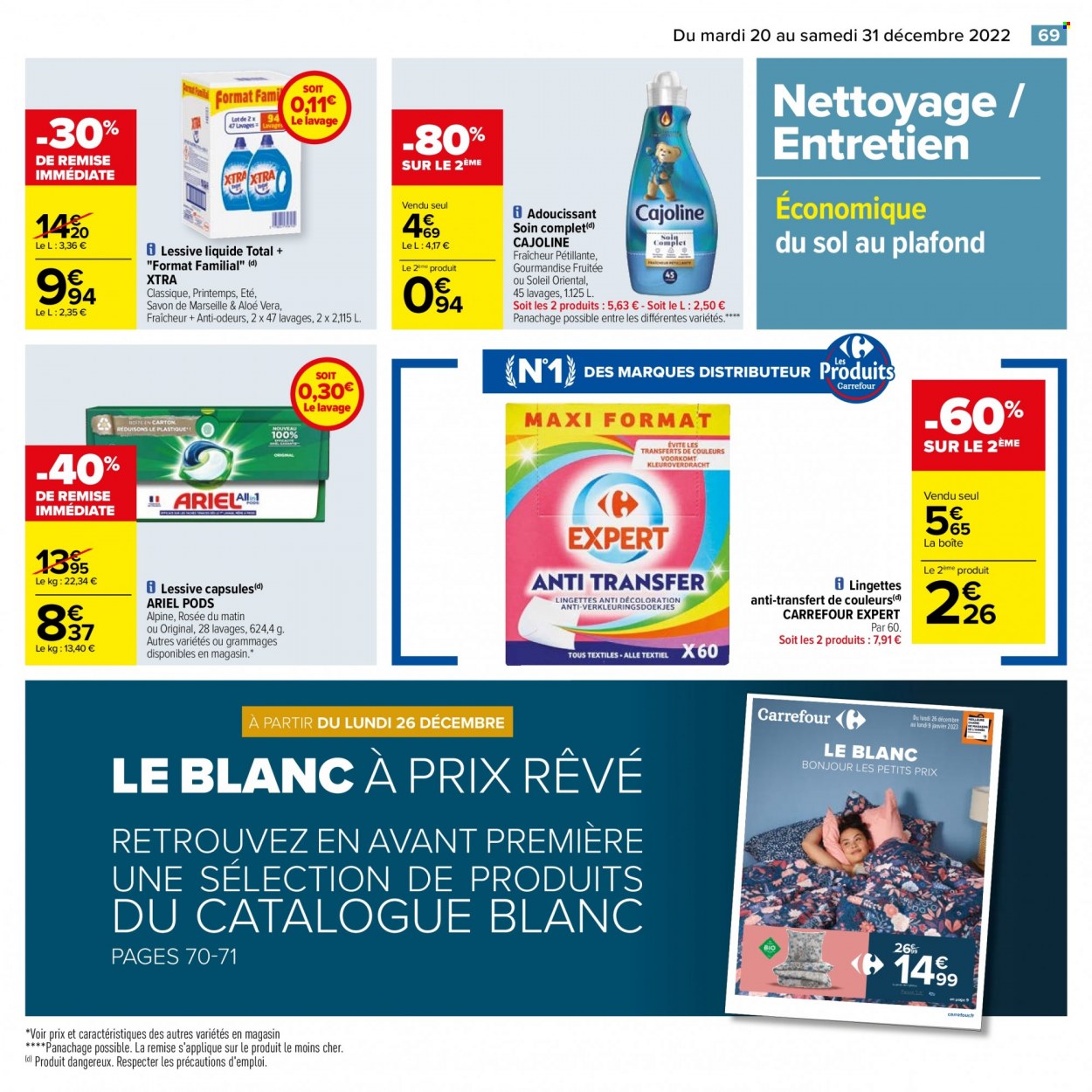 Catalogue Carrefour Hypermarchés - 20/12/2022 - 31/12/2022. Page 71