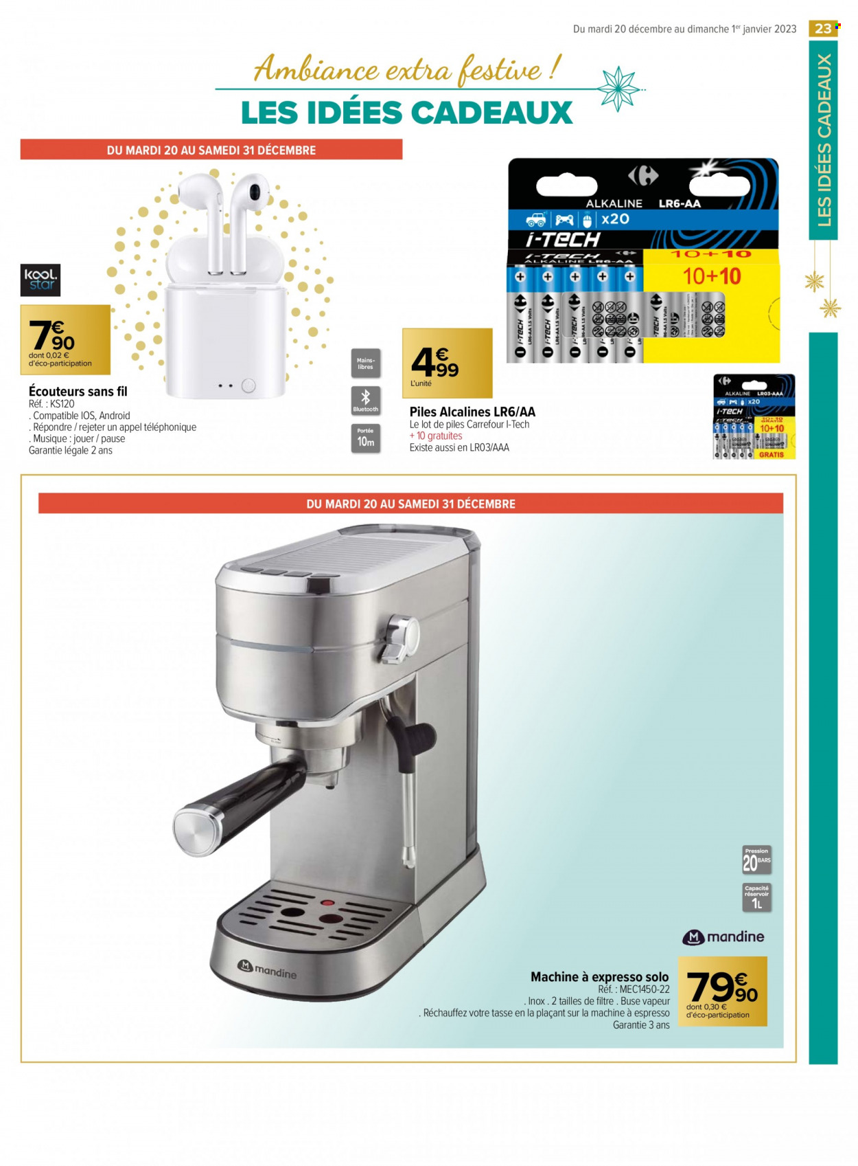 Catalogue Carrefour Contact - 20/12/2022 - 01/01/2023. Page 23