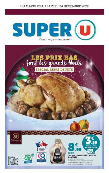 Catalogue SUPER U - 20/12/2022 - 24/12/2022.