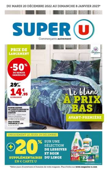 Catalogue SUPER U - 20/12/2022 - 08/01/2023.