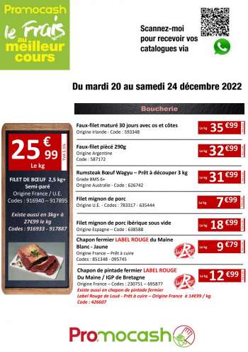 Catalogue Promocash - 20/12/2022 - 24/12/2022.