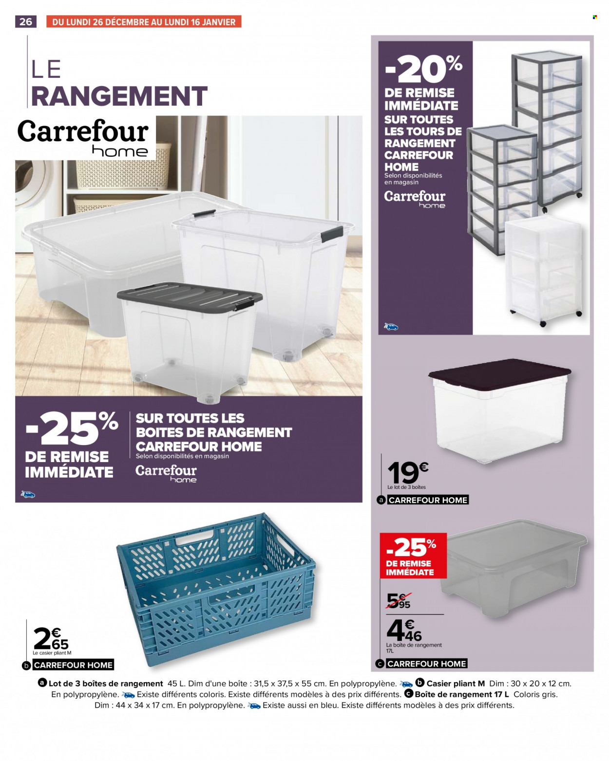 Catalogue Carrefour Hypermarchés - 26/12/2022 - 09/01/2023. Page 26