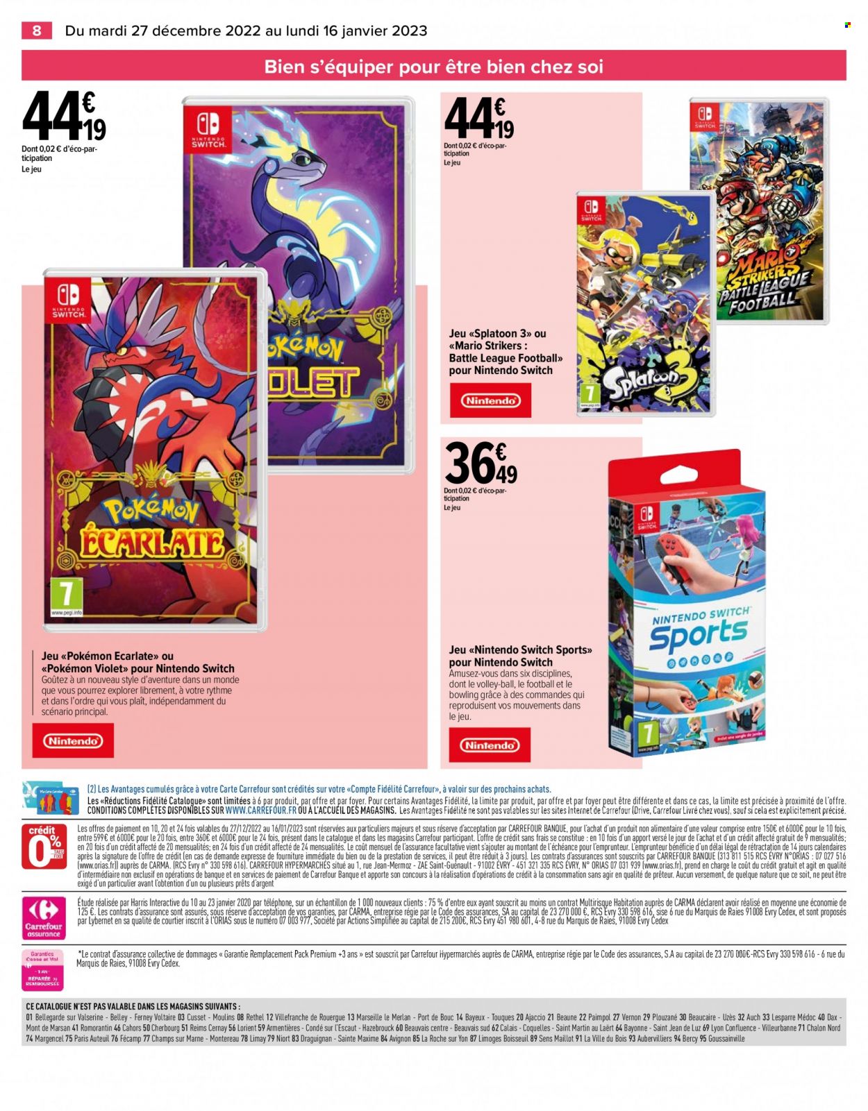 Catalogue Carrefour Hypermarchés - 27/12/2022 - 16/01/2023. Page 8