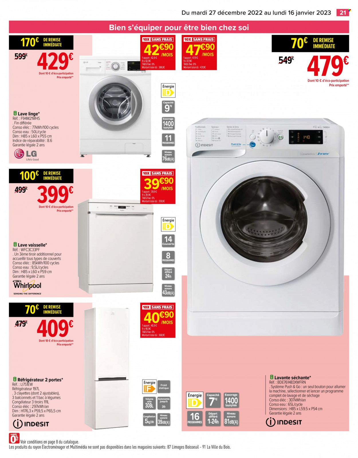 Catalogue Carrefour Hypermarchés - 27/12/2022 - 16/01/2023. Page 21