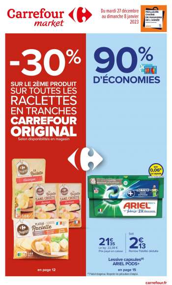 Catalogue Carrefour Market - 27/12/2022 - 08/01/2023.