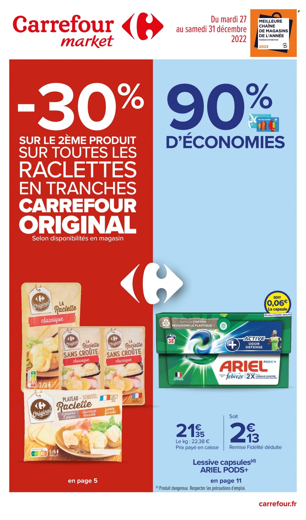 Catalogue Carrefour Market - 27/12/2022 - 31/12/2022. Page 1