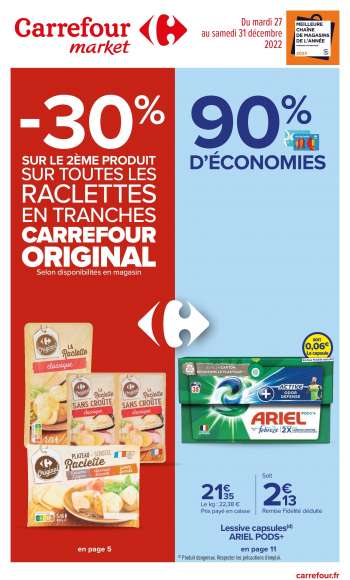 Catalogue Carrefour Market - 27/12/2022 - 31/12/2022.