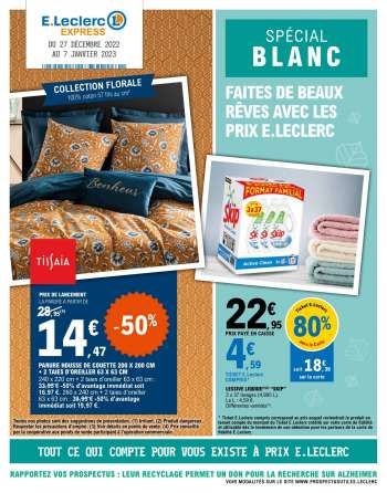 Catalogue E.Leclerc - 27/12/2022 - 07/01/2023.