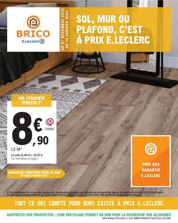 Catalogue E.Leclerc - 27/12/2022 - 14/01/2023.