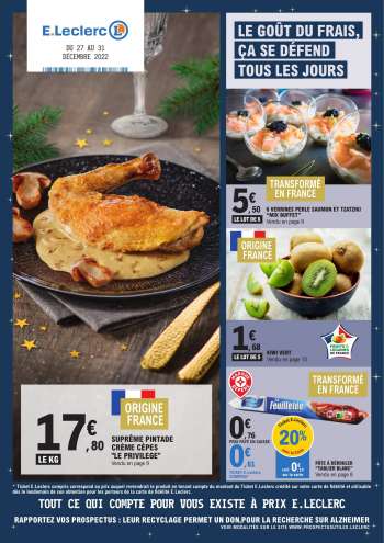 Catalogue E.Leclerc - 27/12/2022 - 31/12/2022.