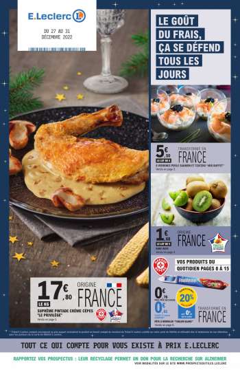 Catalogue E.Leclerc - 27/12/2022 - 31/12/2022.