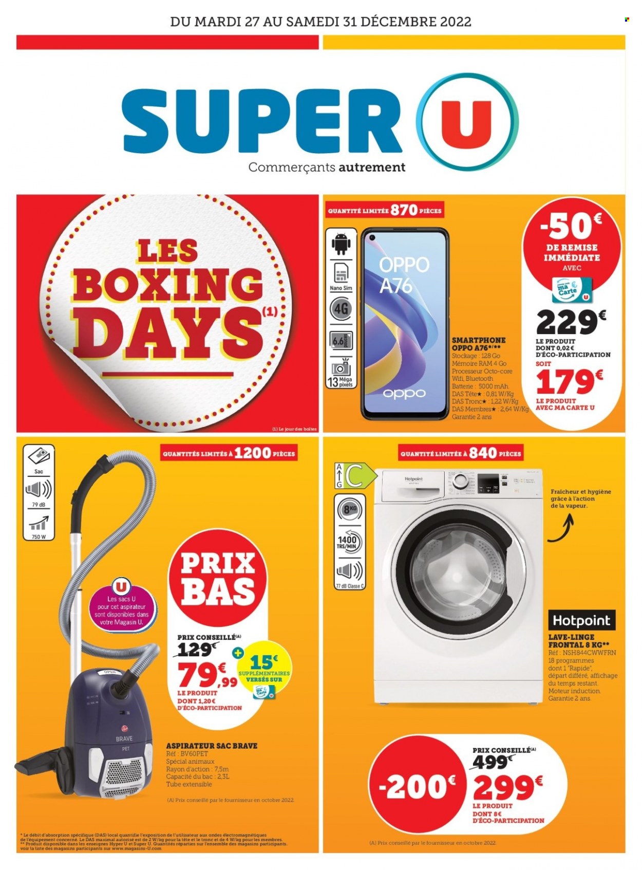 Catalogue SUPER U - 27/12/2022 - 31/12/2022. Page 1