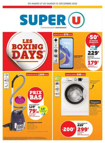 Catalogue SUPER U - 27/12/2022 - 31/12/2022.