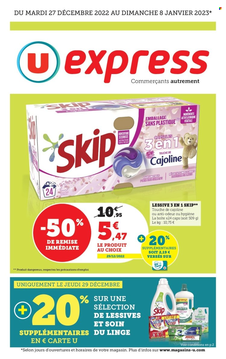 Catalogue U express - 27/12/2022 - 08/01/2023. Page 1