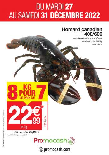 Catalogue Promocash - 27/12/2022 - 31/12/2022.