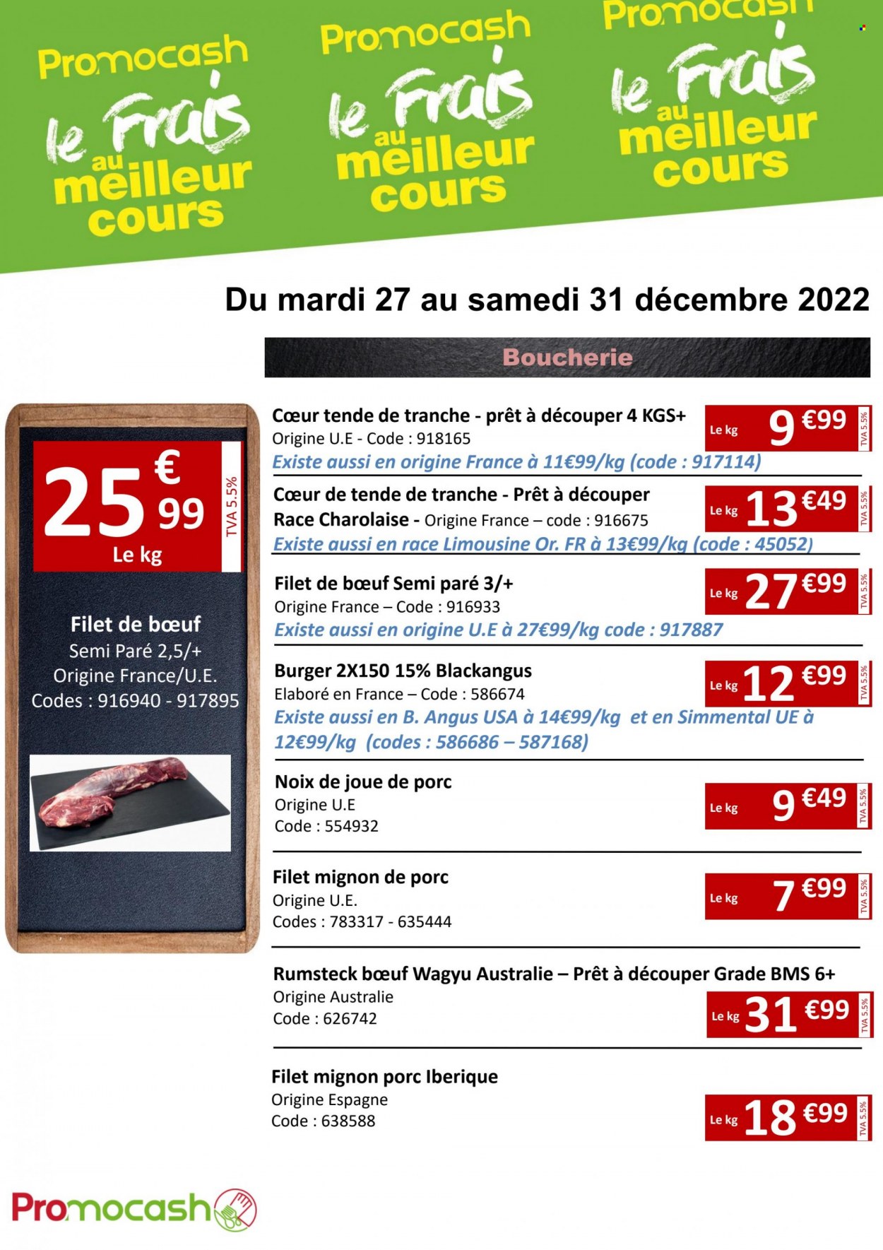 Catalogue Promocash - 27/12/2022 - 31/12/2022. Page 1